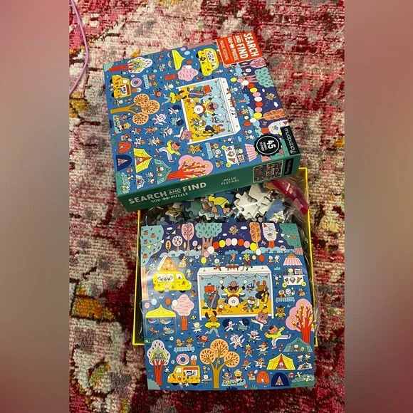 500 piece Jigsaw Puzzle - MUDPUPPY - Search and Find - Music Festival - Picture 2 of 3